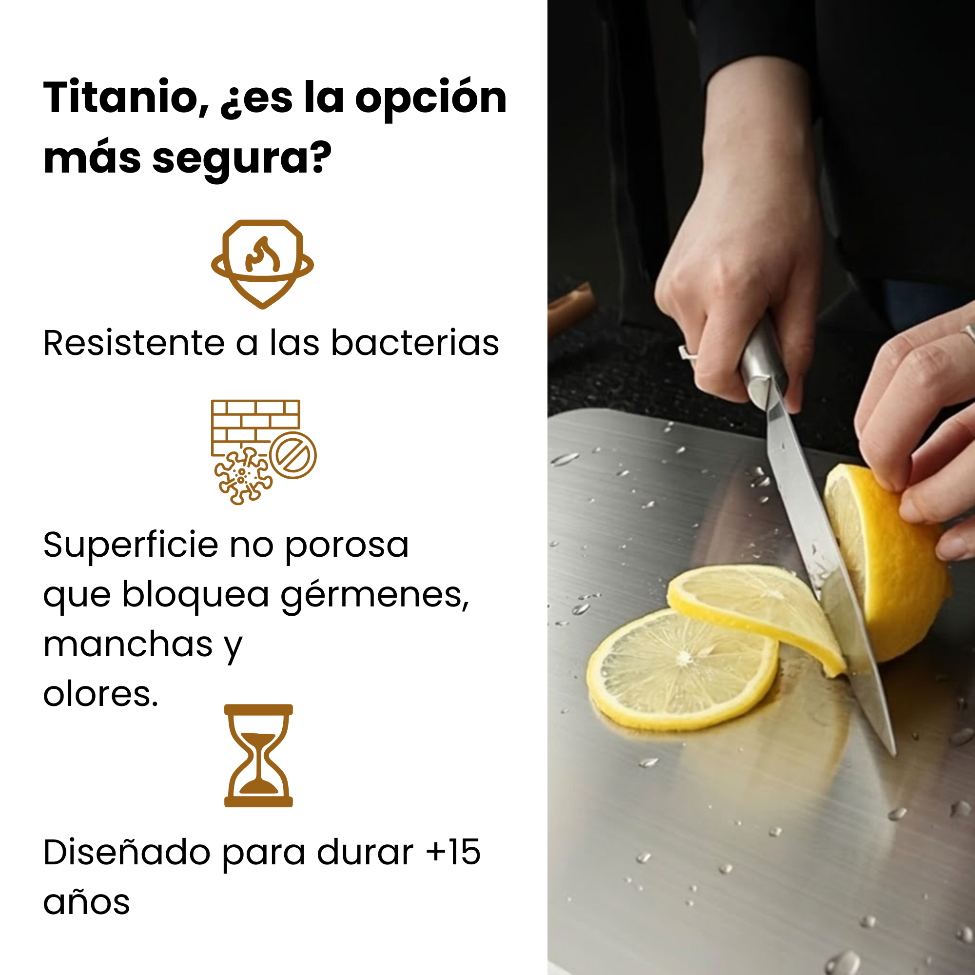 Tabla de Puro Titanio Saceroni